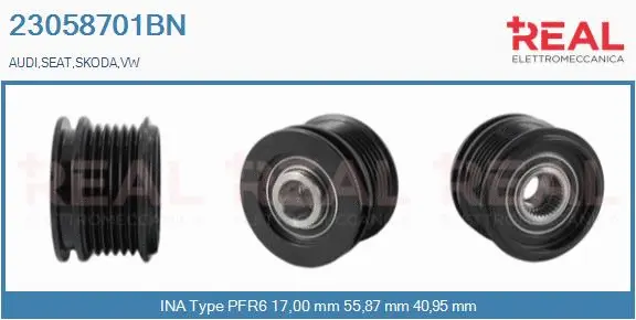 Belt Pulley, alternator (23058701BN)