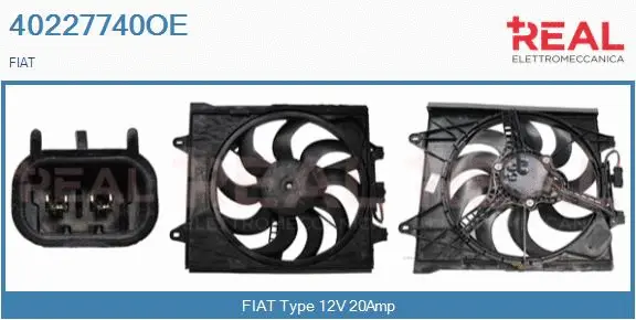 Electric Motor, radiator fan (40227740OE)