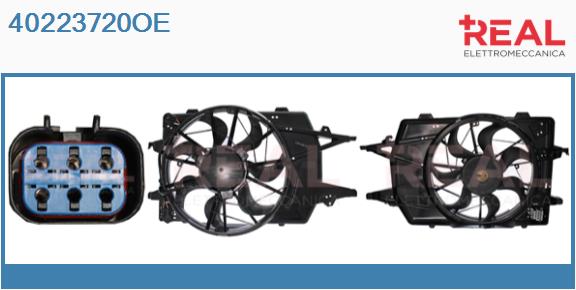 Electric Motor, radiator fan (40223720OE)