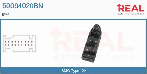 Switch, window regulator (50094020BN)