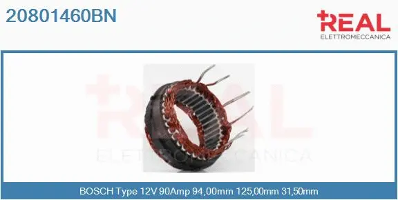 Stator, alternator (20801460BN)