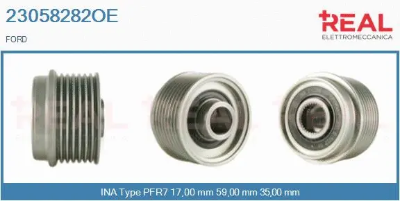 Belt Pulley, alternator (23058282OE)