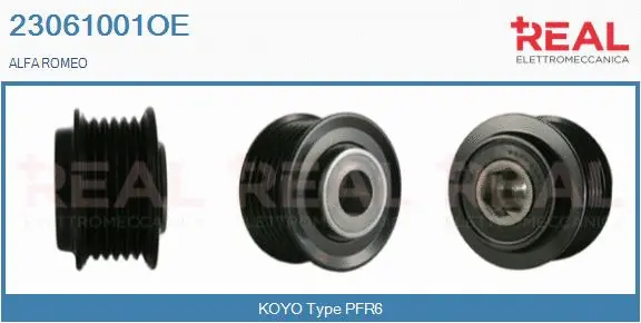 Belt Pulley, alternator (23061001OE)