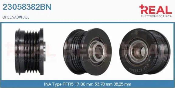 Belt Pulley, alternator (23058382BN)