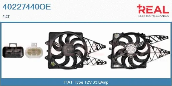 Electric Motor, radiator fan (40227440OE)