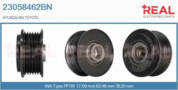 Belt Pulley, alternator (23058462BN)