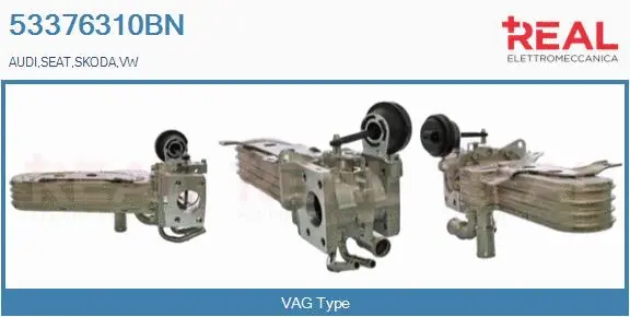 Cooler, exhaust gas recirculation (53376310BN)