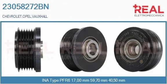 Belt Pulley, alternator (23058272BN)