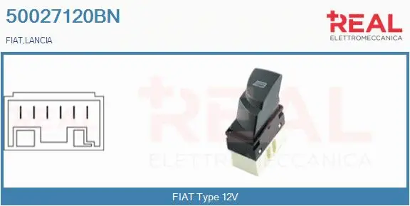 Switch, window regulator (50027120BN)