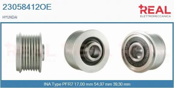 Belt Pulley, alternator (23058412OE)