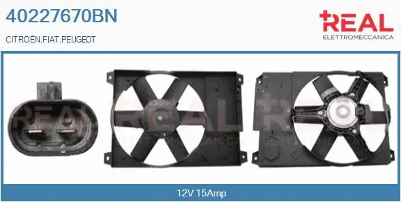 Electric Motor, radiator fan (40227670BN)