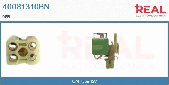Series resistor, electric motor (radiator fan) (40081310BN)