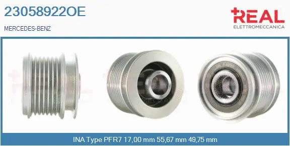 Belt Pulley, alternator (23058922OE)