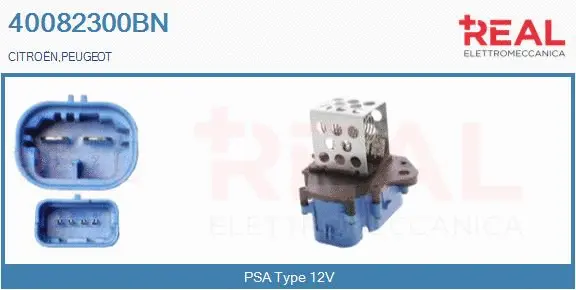 Series resistor, electric motor (radiator fan) (40082300BN)