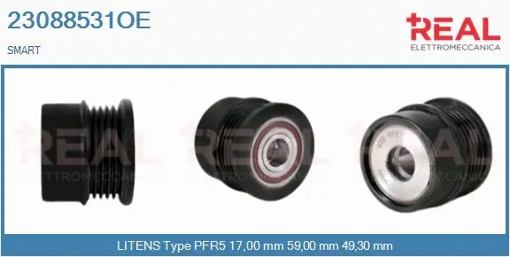 Belt Pulley, alternator (23088531OE)