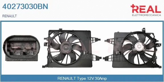 Electric Motor, radiator fan (40273030BN)