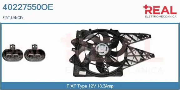 Electric Motor, radiator fan (40227550OE)