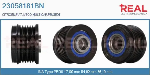 Belt Pulley, alternator (23058181BN)