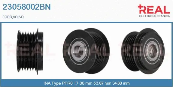 Belt Pulley, alternator (23058002BN)