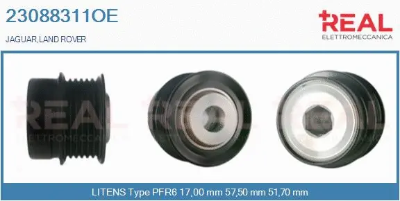Belt Pulley, alternator (23088311OE)