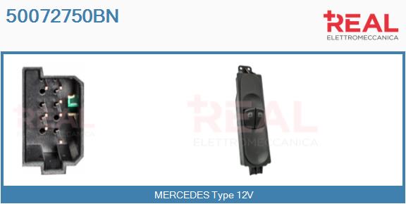 Switch, window regulator (50072750BN)
