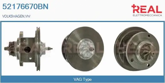 Core assembly, turbocharger (52176670BN)