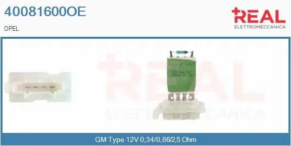 Resistor, interior blower (40081600OE)