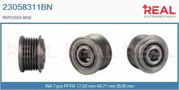 Belt Pulley, alternator (23058311BN)