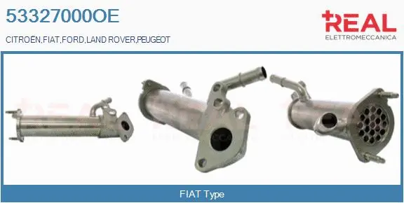 Cooler, exhaust gas recirculation (53327000OE)