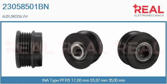 Belt Pulley, alternator (23058501BN)