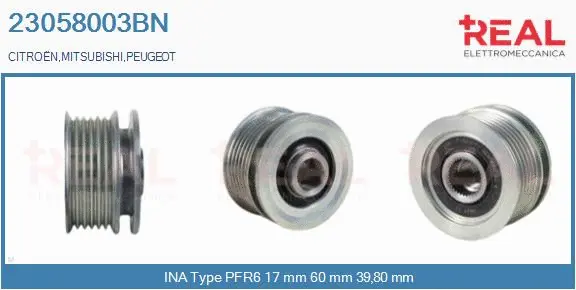 Belt Pulley, alternator (23058003BN)