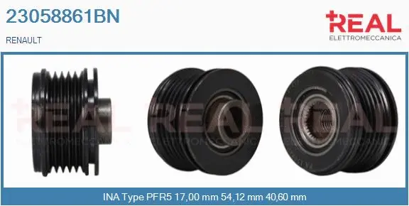 Belt Pulley, alternator (23058861BN)