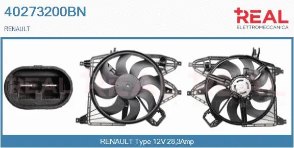 Electric Motor, radiator fan (40273200BN)