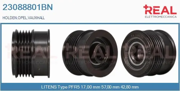 Belt Pulley, alternator (23088801BN)
