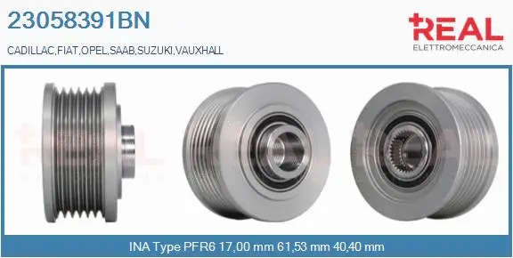 Belt Pulley, alternator (23058391BN)