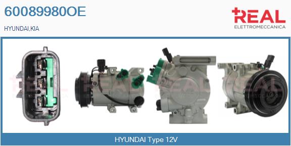 Compressor, air conditioning (60089980OE)