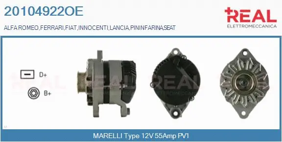 Alternator (20104922OE)