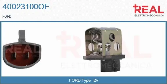 Series resistor, electric motor (radiator fan) (40023100OE)