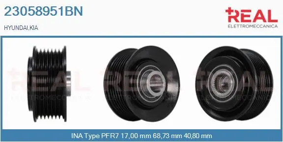 Belt Pulley, alternator (23058951BN)