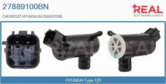 Washer Fluid Pump, window cleaning (27889100BN)