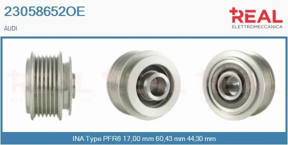 Belt Pulley, alternator (23058652OE)