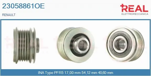 Belt Pulley, alternator (23058861OE)