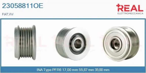 Belt Pulley, alternator (23058811OE)