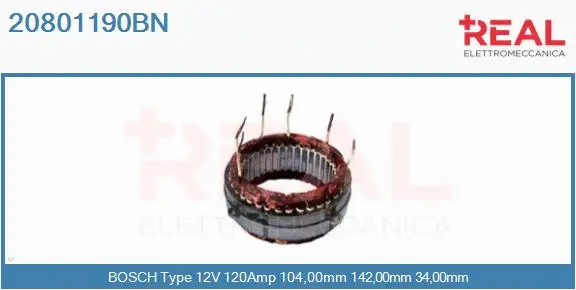 Stator, alternator (20801190BN)