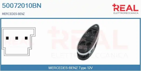 Switch, window regulator (50072010BN)