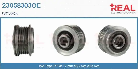 Belt Pulley, alternator (23058303OE)