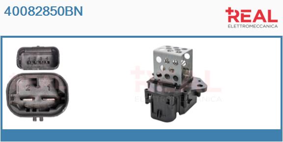 Series resistor, electric motor (radiator fan) (40082850BN)