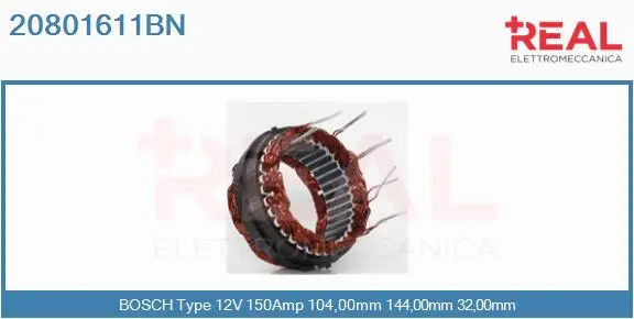 Stator, alternator (20801611BN)