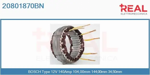 Stator, alternator (20801870BN)
