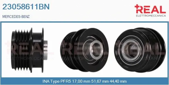 Belt Pulley, alternator (23058611BN)